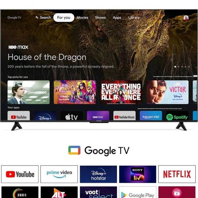 iFFALCON 189 cm (75 Inches) 4K UHD Smart LED Google TV | 144Hz VRR | 3GB RAM | Dolby Vision & Atmos | Game Master | 75U75