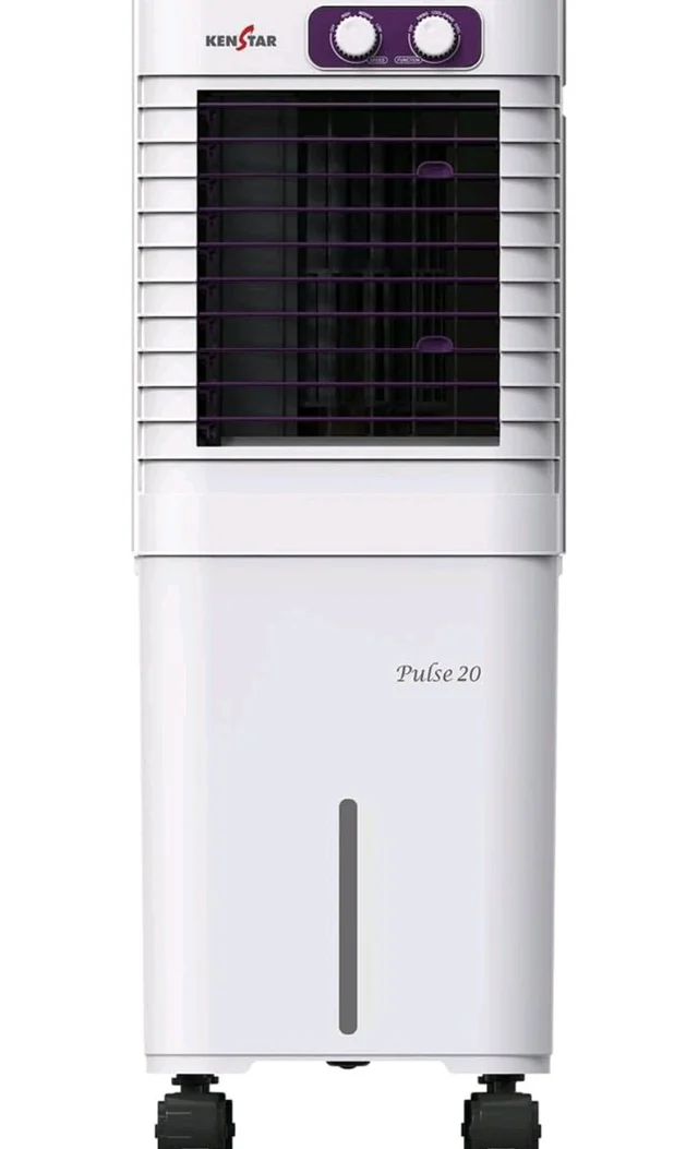 Kenstar PULSE HC 20 Portable/Room/Personal Air Cooler For Home| Honeycomb Pad |High Speed Fan |15 Ft Powerful Air Throw|Inverter compatible |Portable Cooler-Room|1-Yr Product Warranty|White & Purple