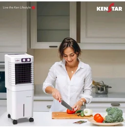 Kenstar PULSE HC 20 Portable/Room/Personal Air Cooler For Home| Honeycomb Pad |High Speed Fan |15 Ft Powerful Air Throw|Inverter compatible |Portable Cooler-Room|1-Yr Product Warranty|White & Purple