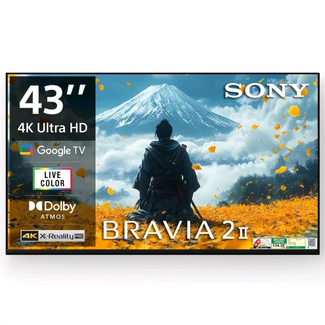 Sony 108 cm (43 inches) Smartchoice BRAVIA 2M2 Series 4K Ultra HD Smart LED Google TV K-43S22BM2