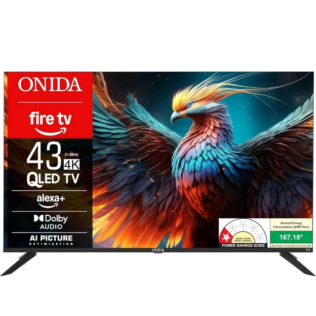 Visit the Onida Store
4.2
4.2 out of 5 stars
(3,217)
Onida 108 cm (43 inch) QLED Ultra HD 4K Smart Fire TV Q43UFD