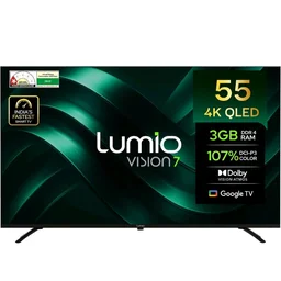 Visit the store, Lumio
Lumio
Visit the store
4.1
4.1 out of 5 stars
(1,482)
Lumio Vision 7 139 cm (55 inches) 4K Ultra-HD Smart QLED Google TV FTW3-ADSG
