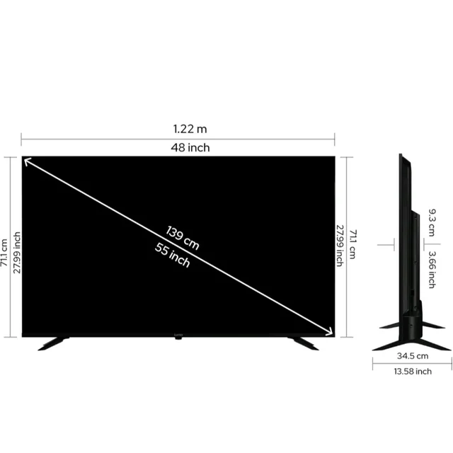 Visit the store, Lumio
Lumio
Visit the store
4.1
4.1 out of 5 stars
(1,482)
Lumio Vision 7 139 cm (55 inches) 4K Ultra-HD Smart QLED Google TV FTW3-ADSG