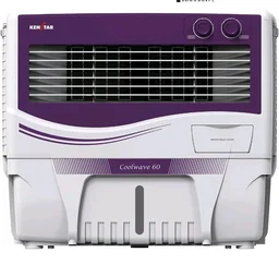 Kenstar COOLWAVE 60 L Air Cooler with Woodwool Cooling Media |5-star BEE Rating | 200 W|Purple & White