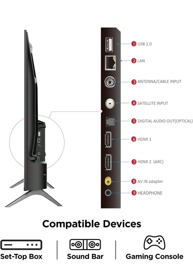 Visit the TCL Store
4.0
4.0 out of 5 stars
(306)
TCL 126 cm (50 inches) FHD Smart QLED Google TV | Dolby Audio 24 watts | HDR 10 | Metallic Bezel-Less | Multiple Viewing Mode | 50S5K