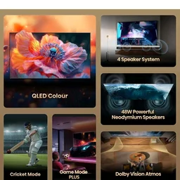 Hisense 108 cm (43 Inches) 4K Ultra HD Smart Hi-QLED TV | 48W Speakers | Dolby Atmos & HDR10+ | Cricket Mode | World Fastest TV OS - VIDAA | 43E75Q (Black)