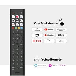 Hisense 108 cm (43 Inches) 4K Ultra HD Smart Hi-QLED TV | 48W Speakers | Dolby Atmos & HDR10+ | Cricket Mode | World Fastest TV OS - VIDAA | 43E75Q (Black)