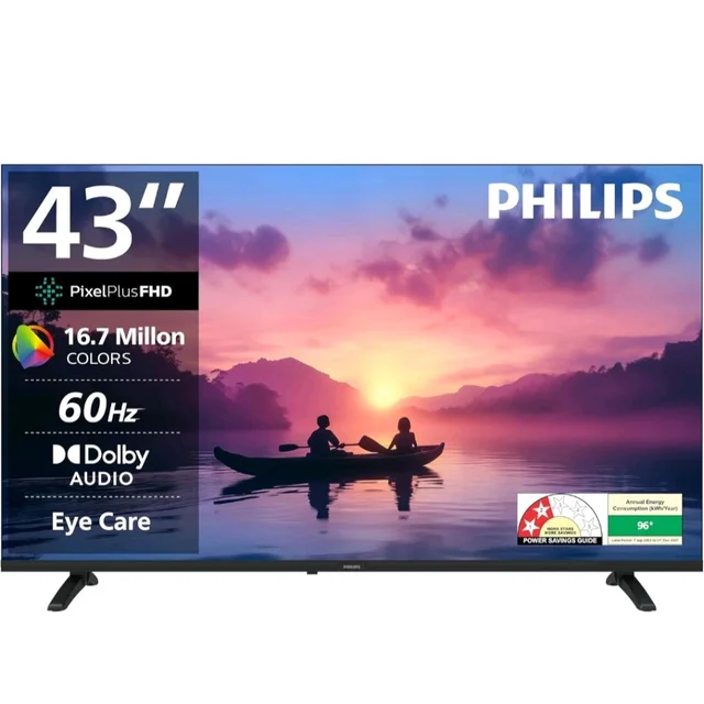 PHILIPS 108 cm (43 inches) 6100 Series Frameless Full HD Smart LED Google TV 43PFT6130/94