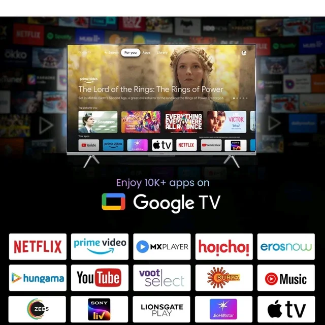 Haier 108 cm (43) P7GT Series 4K Ultra HD Smart LED Google TV 43P7GT-P (Grey)