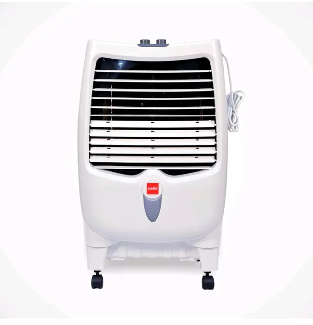 CELLO Gem 35 Litres Heavy Duty Vertical Commercial Air Cooler | High-Density Honeycomb Cooling Pads, Auto-Fill Water Technology, Powerful Air Flow | Long Life Air Cooler For Office & Personal Use