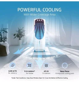 V-Guard Arido T25 H Tower Air Cooler For Room| 25 Litre
9.14 m Air Throw | 2 Year Warranty on Motor & Pump|Concealed Pump Design |Air Delievery-1406 cmh |1 Year Warranty On Cooler