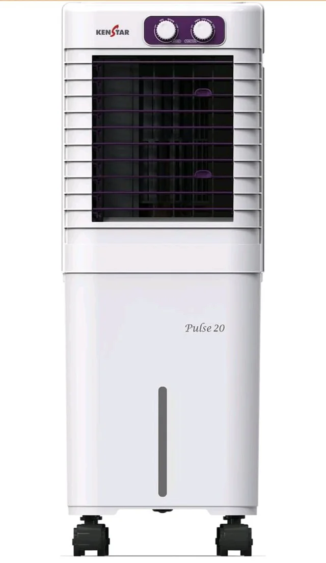Kenstar PULSE HC 20 Portable/Room/Personal Air Cooler For Home| Honeycomb Pad |High Speed Fan |15 Ft Powerful Air Throw|Inverter compatible |Portable Cooler-Room|1-Yr Product Warranty|White & Purple