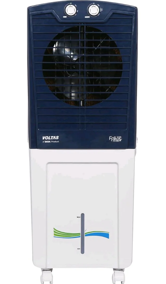 Voltas Frost Air 60 Room Air Cooler for Home, with Swing Control (60 Litre Tank Capacity, Water Level Indicator, Honeycomb Cooling Media, White)