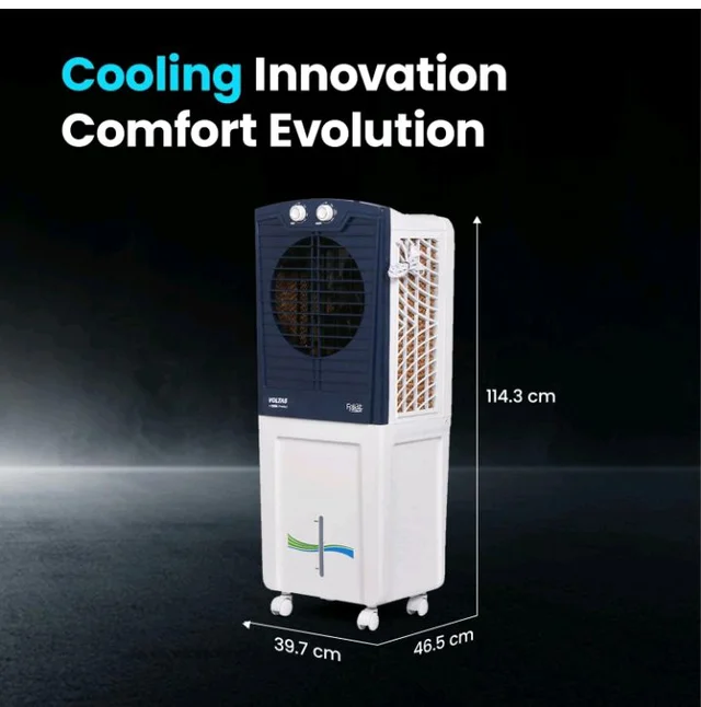 Voltas Frost Air 60 Room Air Cooler for Home, with Swing Control (60 Litre Tank Capacity, Water Level Indicator, Honeycomb Cooling Media, White)