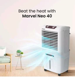 Crompton Marvel Neo Inverter Compatible Portable Personal Air Cooler (40L, White).