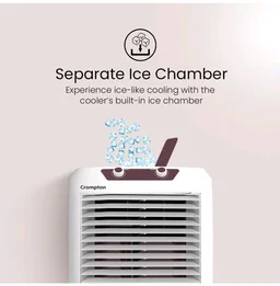 Crompton Marvel Neo Inverter Compatible Portable Personal Air Cooler (40L, White).