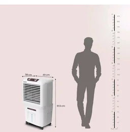 Crompton Marvel Neo Inverter Compatible Portable Personal Air Cooler (40L, White).