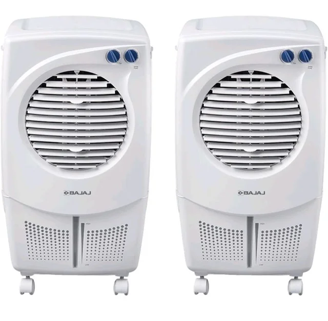 Bajaj PMH 25 DLX 24L Personal Air Cooler for home with DuraMarine Pump (2-Yr Warranty by Bajaj) Anti-Bacterial Hexacool Master, TurboFan Technology, 3-SpeedControl, Portable AC, White Cooler