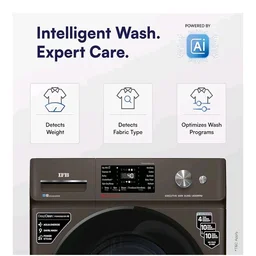 IFB 9Kg 5 Star,9 Swirl Wash, Steam Refresh, Eco Inverter Motor, WiFi Enabled, DeepClean®Ai Powered Fully Automatic Front Load Washing Machine(EXECUTIVE MXN 9014K, 2X Power Steam®,Inbuilt Heater,Mocha)
