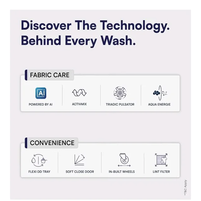 IFB 8 Kg 5 Star with Deep Clean® Technology, AI Powered, Fully Automatic Top Load Washing Machine (TL801MG1, ActivMix, Aqua Energie, Med Grey)