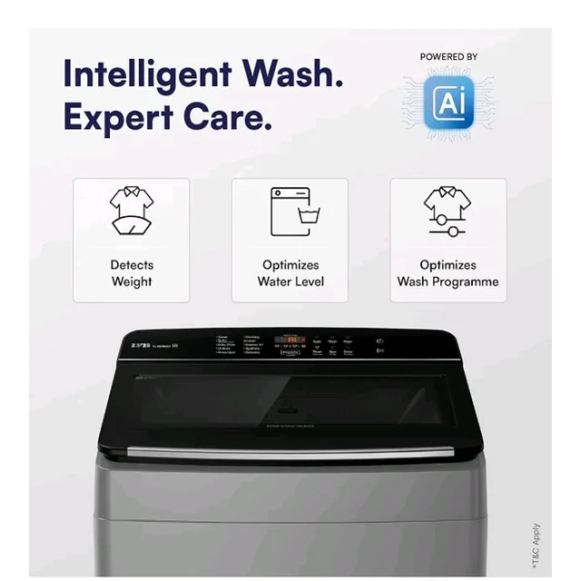 IFB 8 Kg 5 Star with Deep Clean® Technology, AI Powered, Fully Automatic Top Load Washing Machine (TL801MG1, ActivMix, Aqua Energie, Med Grey)