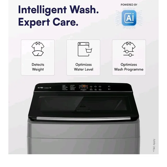 IFB 8 Kg 5 Star with Deep Clean® Technology, AI Powered, Fully Automatic Top Load Washing Machine (TL801MG1, ActivMix, Aqua Energie, Med Grey)