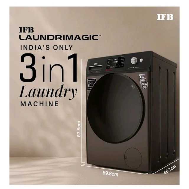 IFB 9/6/3 kg Fully Automatic Washer Dryer Refresher with Steam Refresh, AI Powered, 100% Dry Clothes, 9 Swirl Wash Mimic Handwashing, WiFi & Eco Inverter Motor (WDR Executive ZMN CMS, Mocha)
100+ bought in past month
24%
off