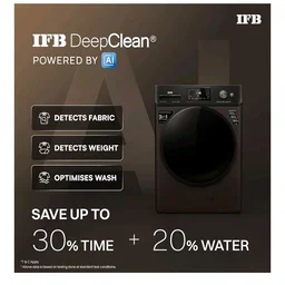 IFB 9/6/3 kg Fully Automatic Washer Dryer Refresher with Steam Refresh, AI Powered, 100% Dry Clothes, 9 Swirl Wash Mimic Handwashing, WiFi & Eco Inverter Motor (WDR Executive ZMN CMS, Mocha)
100+ bought in past month
24%
off