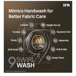 IFB 9/6/3 kg Fully Automatic Washer Dryer Refresher with Steam Refresh, AI Powered, 100% Dry Clothes, 9 Swirl Wash Mimic Handwashing, WiFi & Eco Inverter Motor (WDR Executive ZMN CMS, Mocha)
100+ bought in past month
24%
off