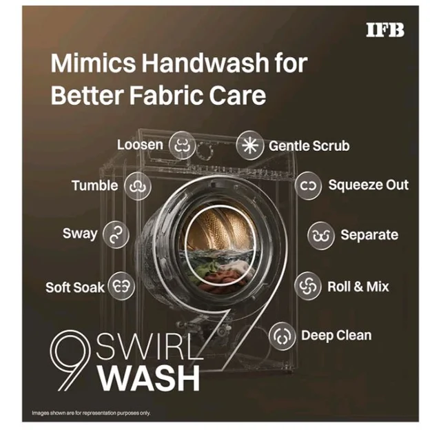 IFB 9/6/3 kg Fully Automatic Washer Dryer Refresher with Steam Refresh, AI Powered, 100% Dry Clothes, 9 Swirl Wash Mimic Handwashing, WiFi & Eco Inverter Motor (WDR Executive ZMN CMS, Mocha)
100+ bought in past month
24%
off