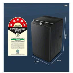 IFB 9 Kg 5 Star AI Powered Deepclean® Technology Fully Automatic Top Load Washing Machine with Inbuilt Heater(TL900NB2SID, Eco Inverter, Power Steam®, Activmix, 4 Year Machine Warranty, Noir Black)