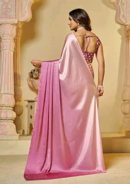 Garden Vareli Nara Chiffon Abstract Printed Saree with Unstitched Blouse Piece
