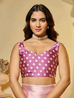 Garden Vareli Nara Chiffon Abstract Printed Saree with Unstitched Blouse Piece