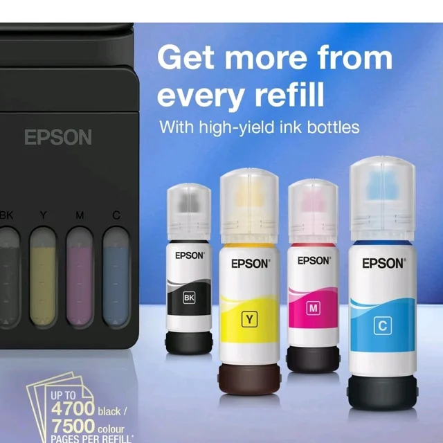 Epson EcoTank L3352 (New Launch) WiFi All-in-One InkTank A4 Colour Printer, Scanner, Copier for Home & Office, 5760x1440dpi Resolution, with Wireless and Mobile Printing Feature