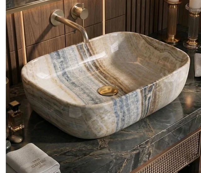 BATHBELLA
4.5
4.5 out of 5 stars
(51)
Designer Ceramic Wash Basin For Bathroom | Over Counter Bathroom Basin | Counter Top Bathroom Sink | Wash Basin For Restaurant, Hotel (18 x13 x 5 Inch) (Brown Grey)