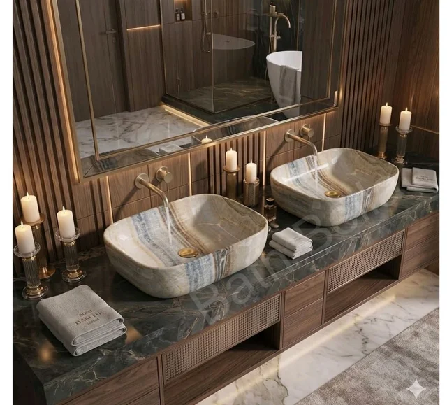 BATHBELLA
4.5
4.5 out of 5 stars
(51)
Designer Ceramic Wash Basin For Bathroom | Over Counter Bathroom Basin | Counter Top Bathroom Sink | Wash Basin For Restaurant, Hotel (18 x13 x 5 Inch) (Brown Grey)