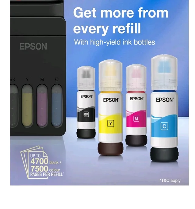 Epson EcoTank L3352 (New Launch) WiFi All-in-One InkTank A4 Colour Printer, Scanner, Copier for Home & Office, 5760x1440dpi Resolution, with Wireless and Mobile Printing Feature