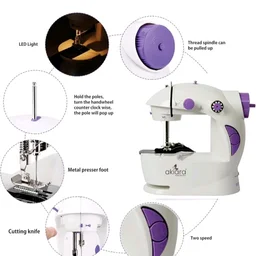 Akiara Mini Sewing Machine Electric | Portable Sewing Machine for Home
Stitching machine for home tailoring with extension table, foot pedal, LED light & sewing kit. Includes 1 Year Warranty.