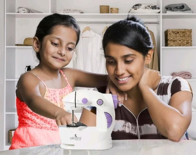 Akiara Mini Sewing Machine Electric for Home Sewing & DIY Projects
Stitching machine for home tailoring with foot pedal, Power Adapters, LED light. Includes 1 Year Warranty.