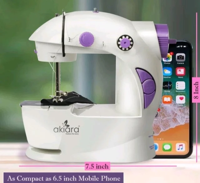 Akiara Mini Sewing Machine Electric | Portable Stitching Machine
Stitching machine for home tailoring with extension table, foot pedal, LED light. Includes 1 Year Warranty.