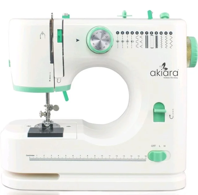Akiara Sewing Machine Electric | 12 Stitch Patterns Silai Machine
Stitching Machine for Home Tailoring with Zig Zag & Pico Stitch includes foot pedal, LED light & accessories. 2 Year Warranty