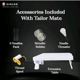 SINGER Tailor Mate Straight Stitch Sewing Machine with Free Arm | LED Light, Foot Pedal & Extension Table | 3 Stitch Length Options | 1-Year Warranty | Gifts for Woman