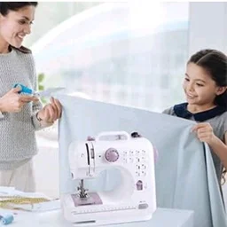 NANANARDOSO Mini Sewing Machine For Beginner, Portable Machine,12 Built-In Stitches Small Double Threads And Two Speed Multi-Function Mending With Foot Pedal Kids, Women (Purple)