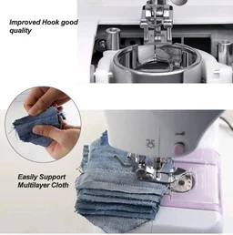NANANARDOSO Mini Sewing Machine For Beginner, Portable Machine,12 Built-In Stitches Small Double Threads And Two Speed Multi-Function Mending With Foot Pedal Kids, Women (Purple)