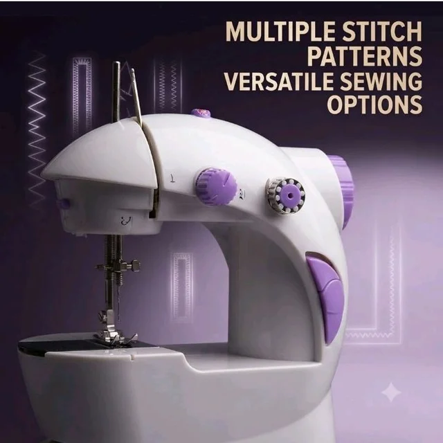 Drumstone ππ ππππ«π¬ ππ¨π§π ππ’ππ πππ«π«ππ§ππ² Electric Portable Sewing Machine Compact Desktop Stitching Machine with Multiple Stitch Patterns Foot Pedal for Home Tailoring Clothes