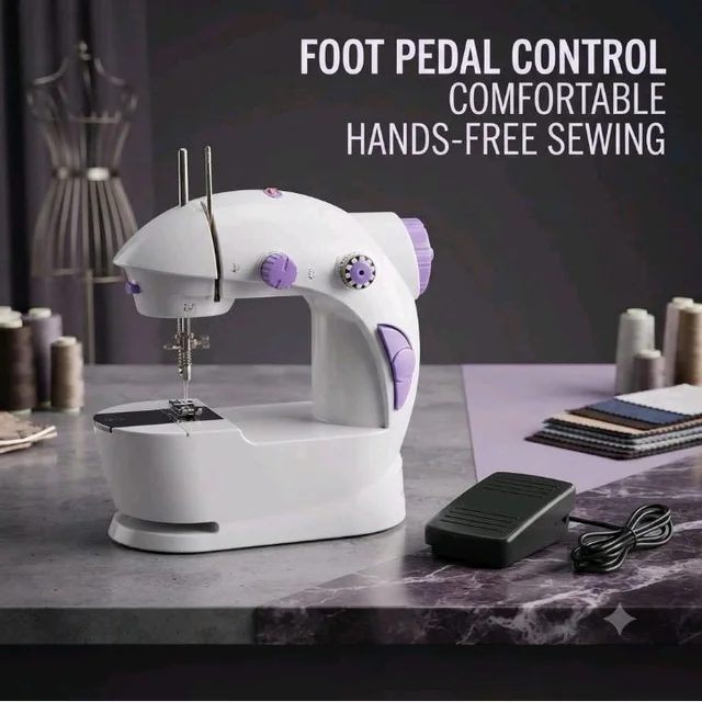 Drumstone ππ ππππ«π¬ ππ¨π§π ππ’ππ πππ«π«ππ§ππ² Electric Portable Sewing Machine Compact Desktop Stitching Machine with Multiple Stitch Patterns Foot Pedal for Home Tailoring Clothes