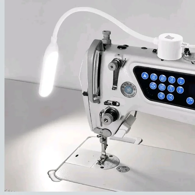10WMild Steel Silicone Cover Sewing Machine Light with 30 LEDs – Flexible Gooseneck, Magnetic Base, 360° Adjustable, Toggle Switch -Ideal for Reading, Workbench, Lathe, Drill Press