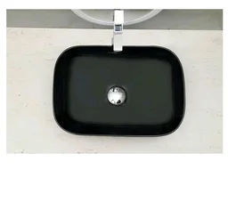 HISRE Bathroom Sink Wash Basin Table Top Wash Basin For Bathroom Over Counter Top Wash Basin For Living Room Washbasin Countertop Tabletop Ceramic Bathroom Kitchen Sink (18 x 13 x 5 Inch) (Style - 2)