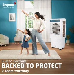 Livpure Aerofrost Neo 70L Desert Air Cooler, White, Adjustable Speed, Ice Chamber, 5 Castor Wheels, Water Level Indicator, Works on Inverter