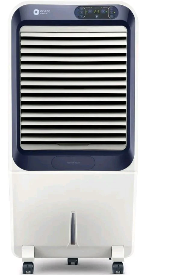Orient Electric Knight 70L Desert Air Cooler with Densenest Honeycomb pads, Ice chamber, Dust Filter & High Air Delivery | Desert Cooler for home (Grey)